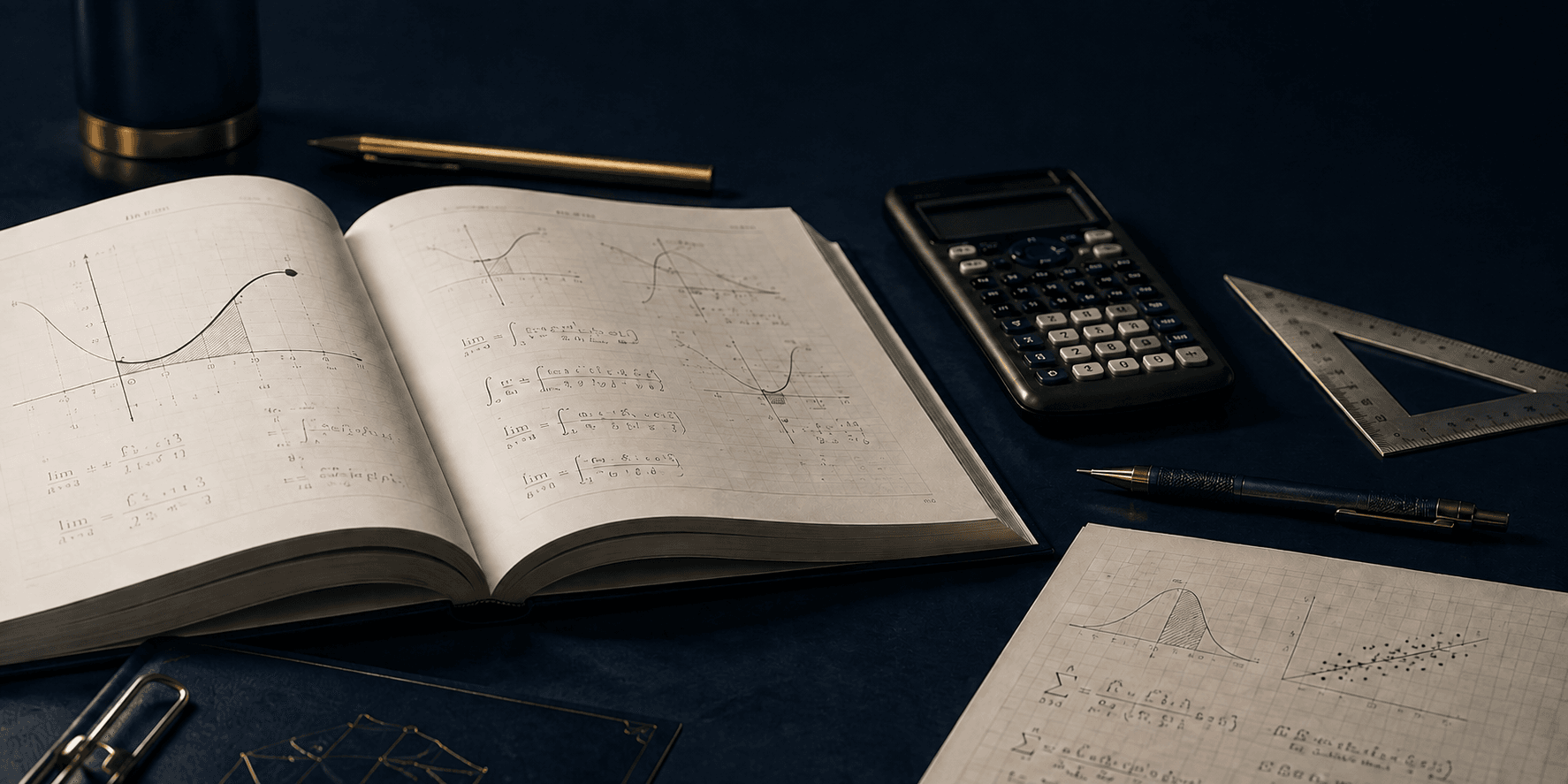 Calculus notebook, calculator, and drafting tools for the AP Mathematics Performance Program